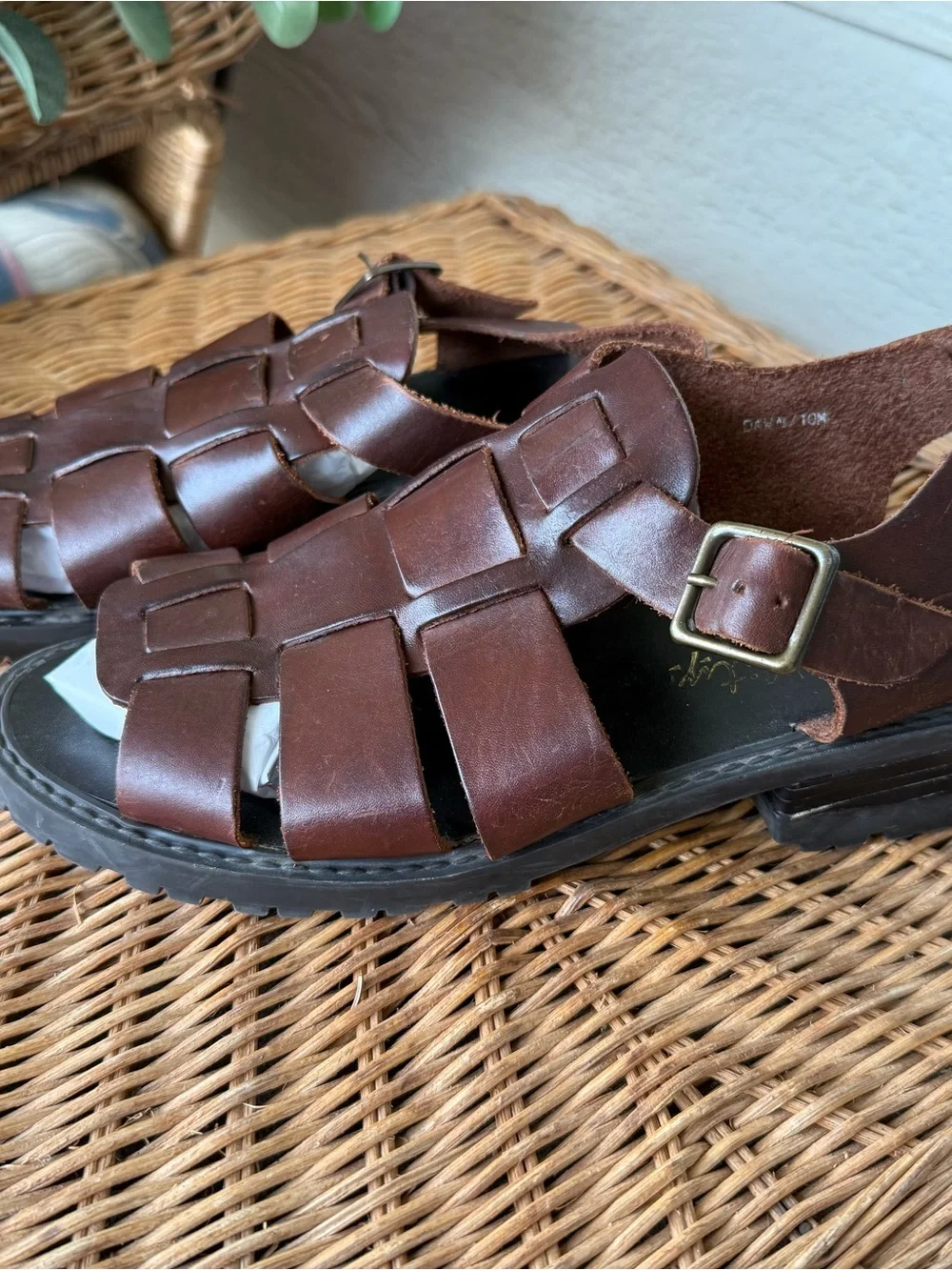 Mobility Leather Sandals - Dawn Brown - Women’s Size 10 - Heel